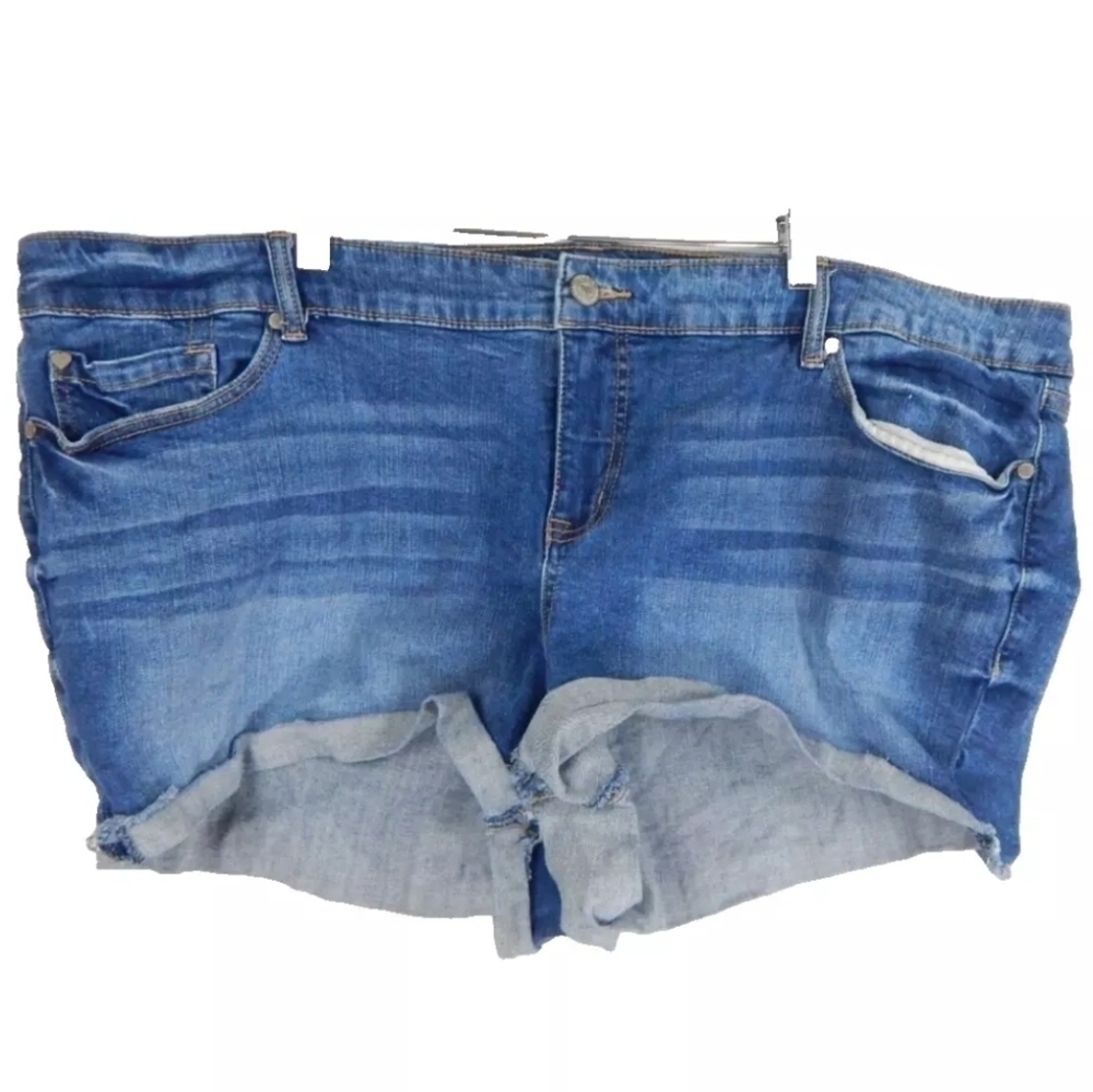 Torrid High Rise Stretch Jean Shorts Cutoff